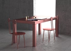 Contemporary Table/Desk Rose Gold Hitan Aluminium by Chapel Petrassi
