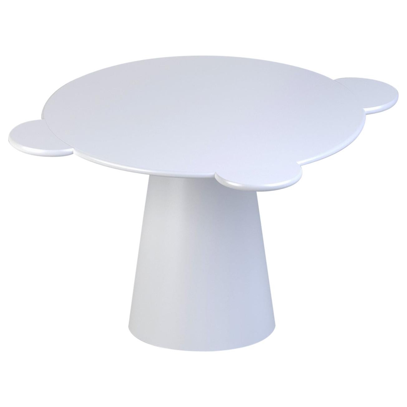 Contemporary Table Donald White Wood by Chapel Petrassi For Sale