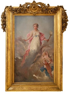 Chaplin Charles, Paire de panneaux allégoriques "Marriage" et "Motherhood"