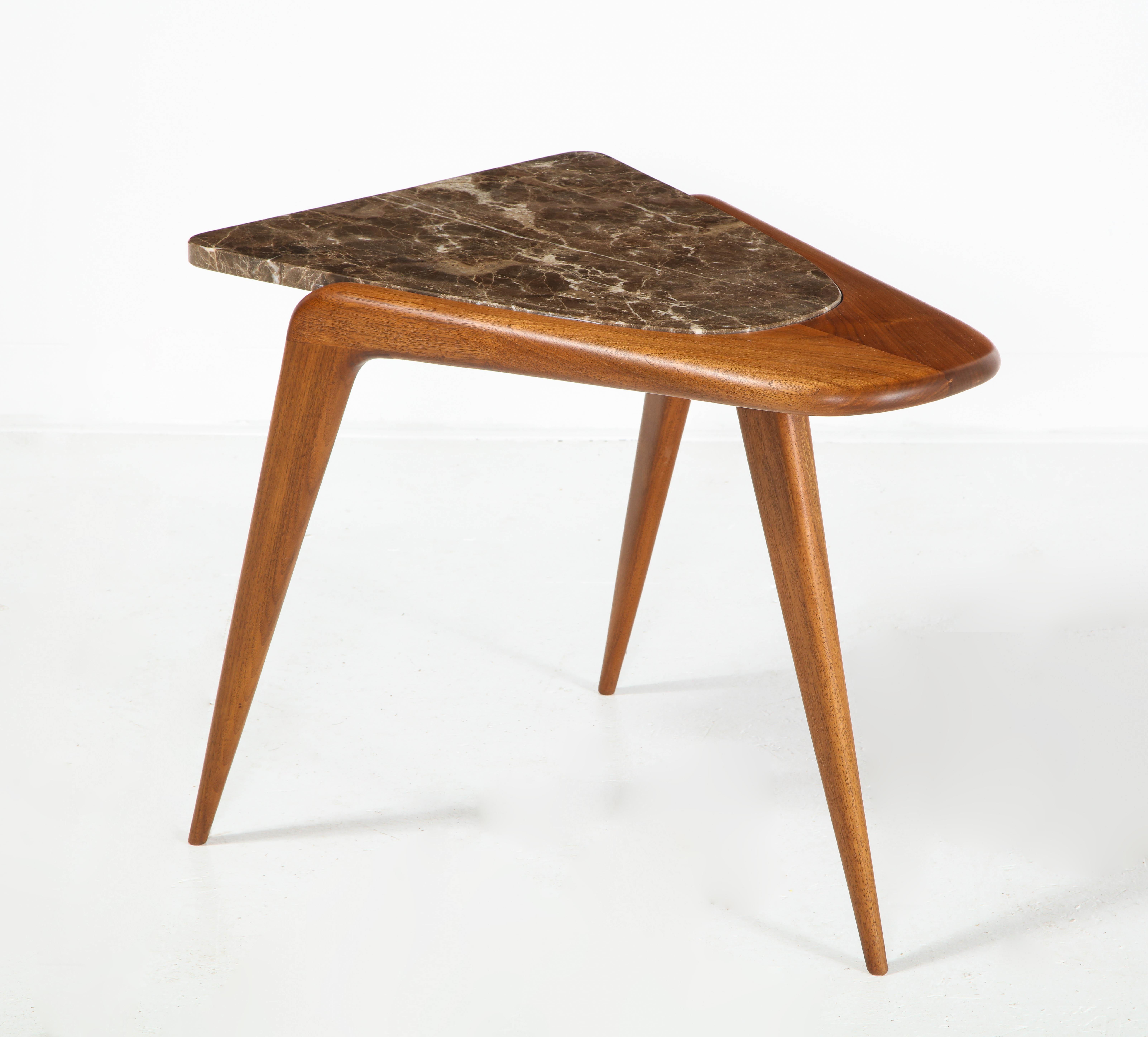 wood and stone table
