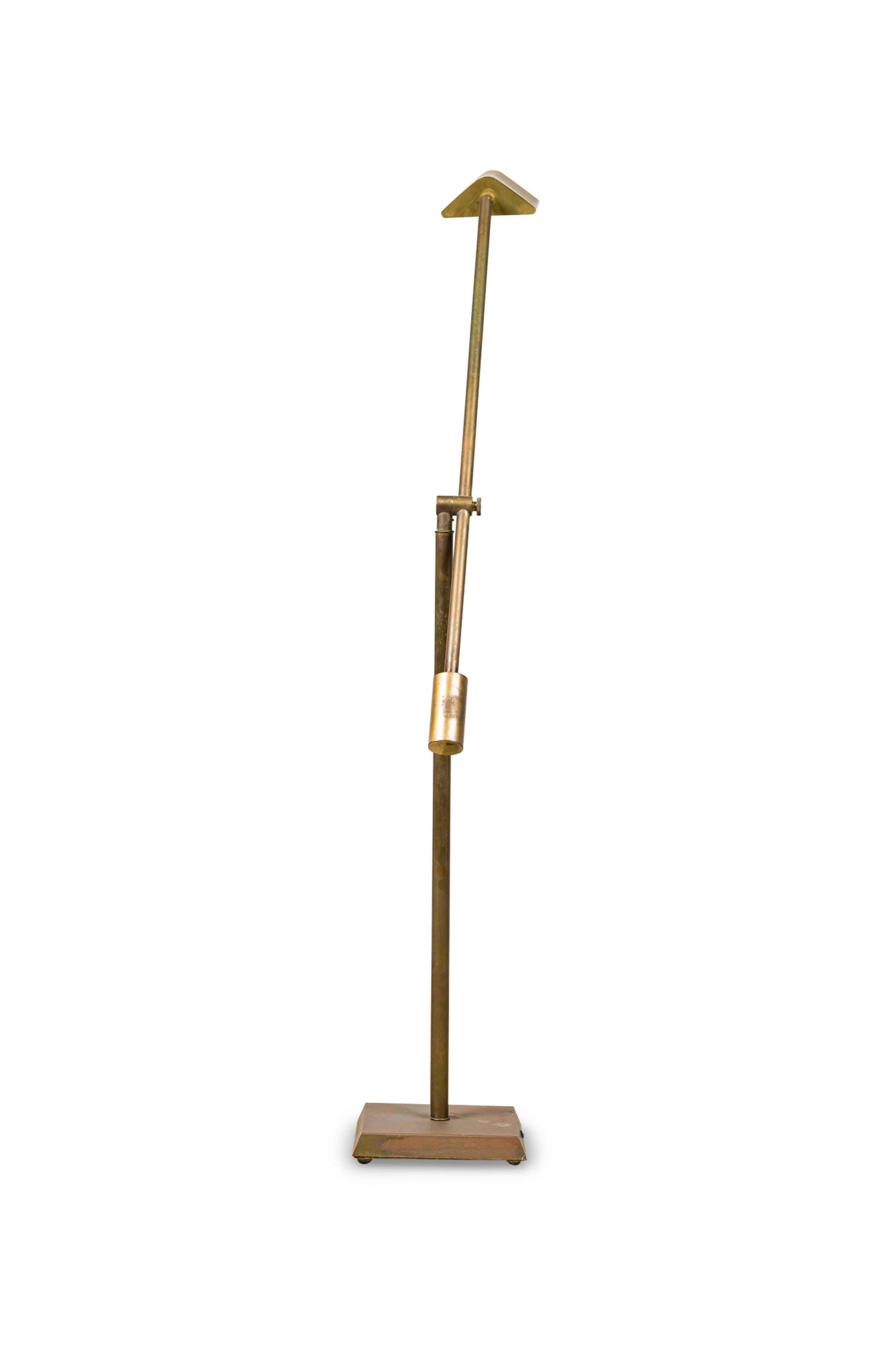 Américain Lampe de lecture en laiton Chapman American Mid-Century Counter Balanced en vente