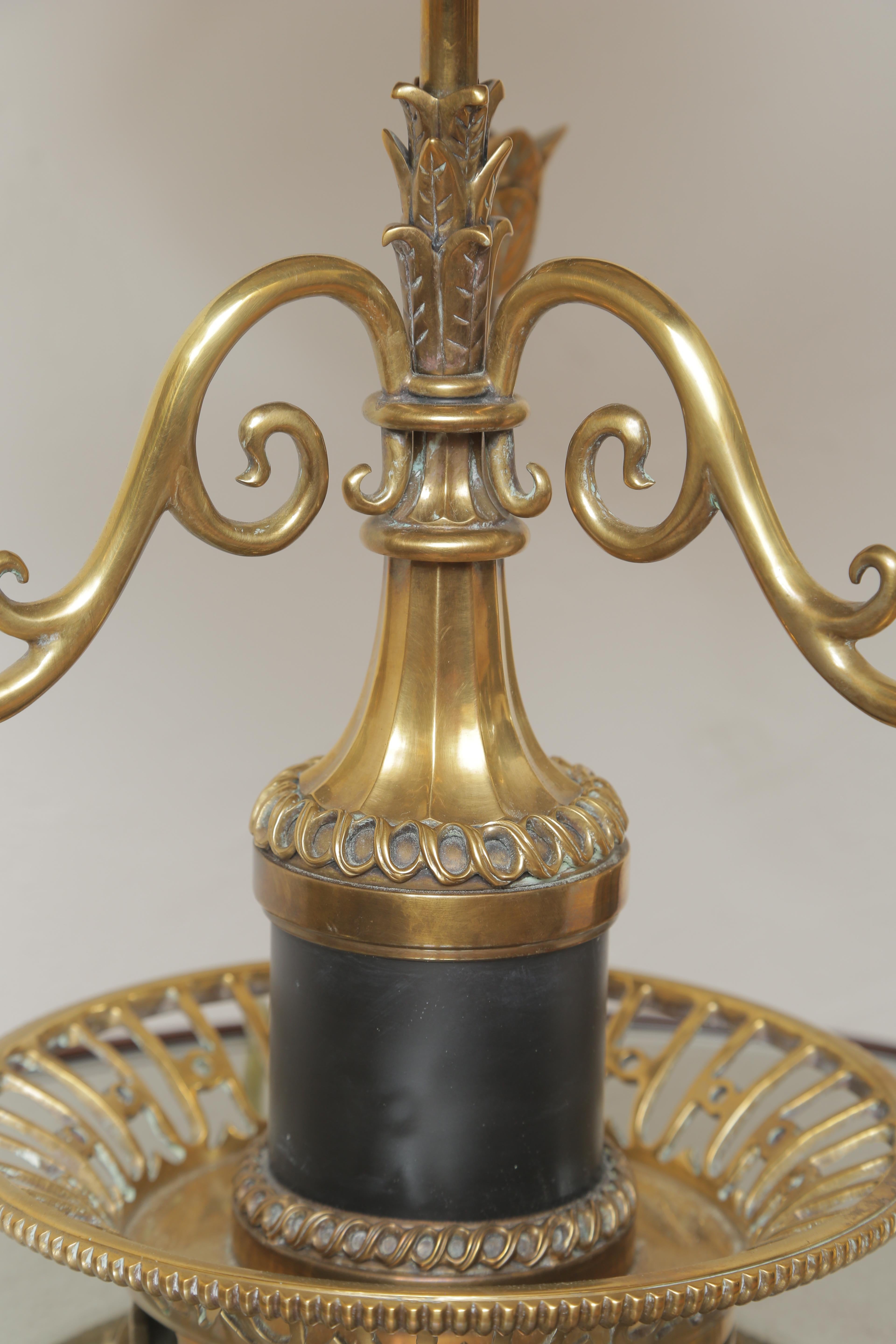 Brass Chapman Bouillotte Lamp