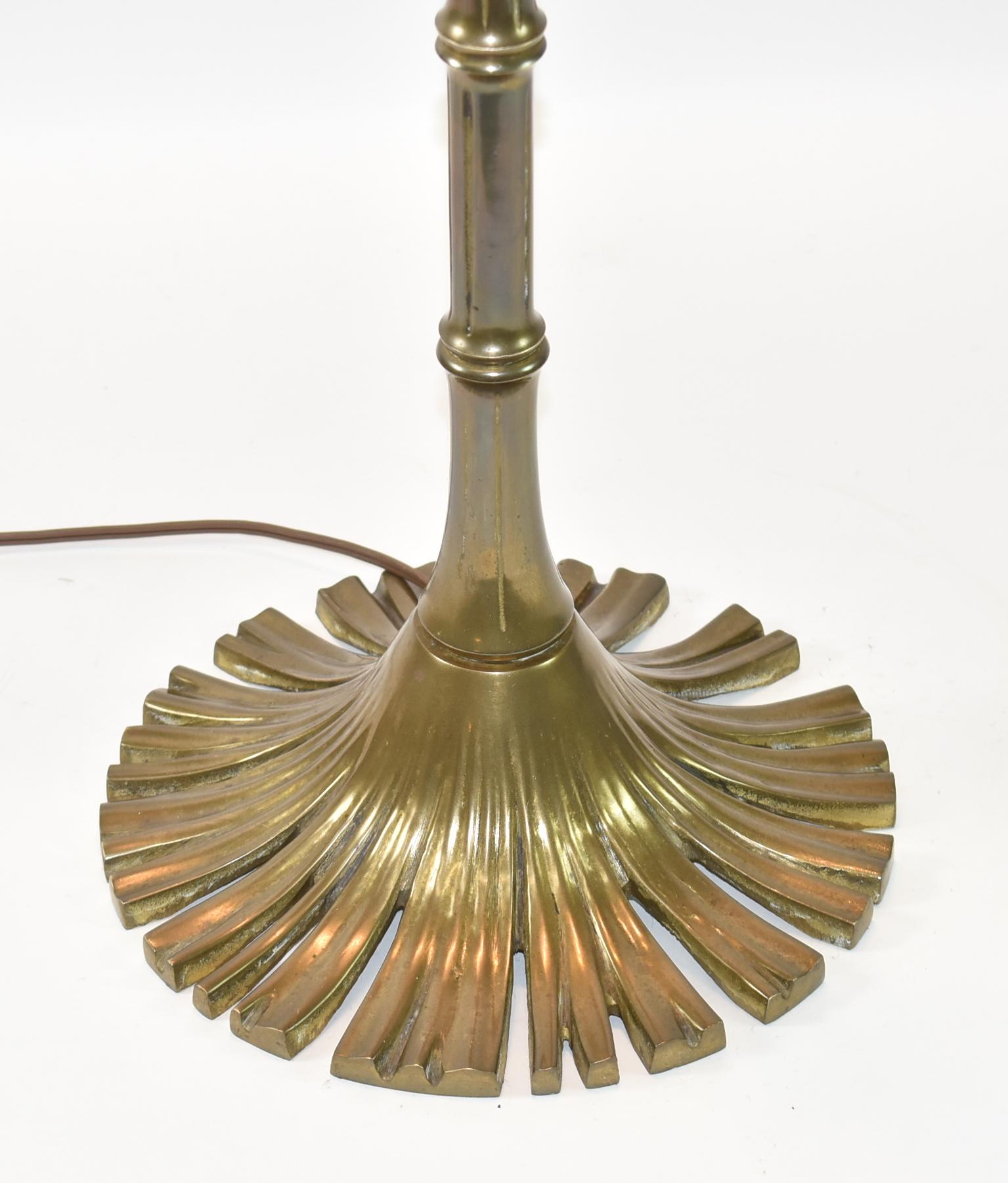 20th Century Chapman Brass Bamboo Floor Lamp For Sale