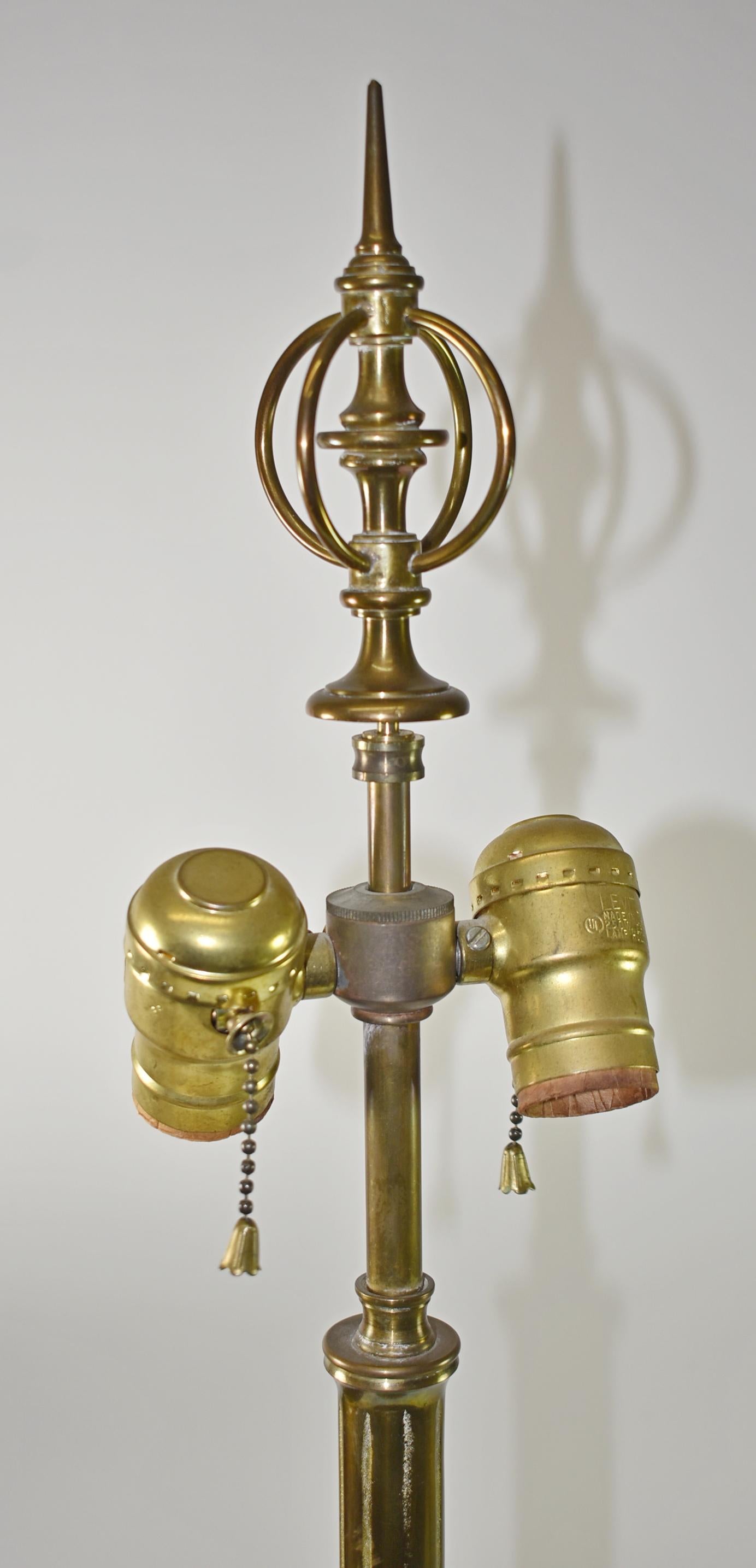 Chapman Brass Bamboo Table Lamp In Good Condition In Toledo, OH