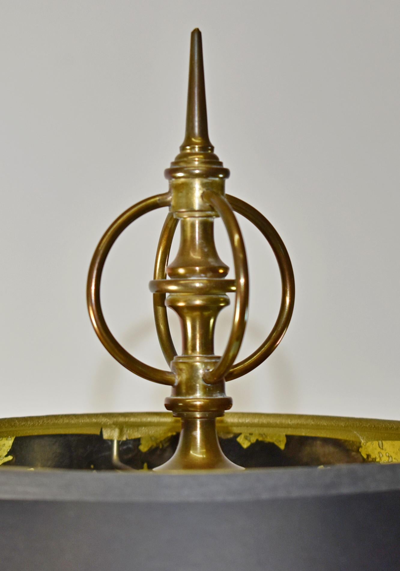 20th Century Chapman Brass Bamboo Table Lamp For Sale