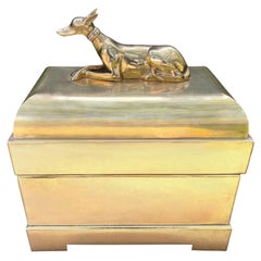 Chapman Brass Box With Whippet Handle