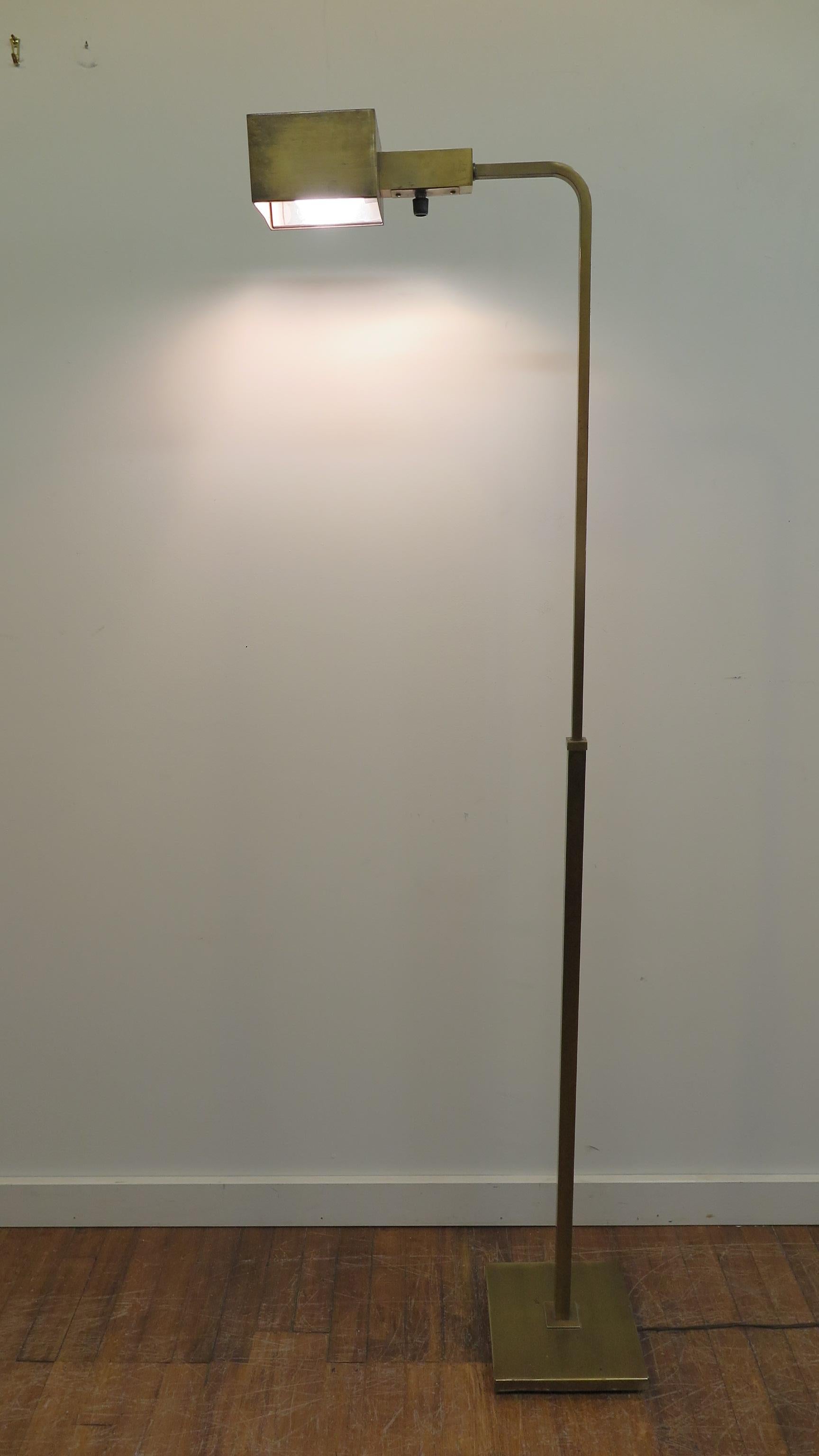 Mid-Century Modern Chapman Brass Floor Lamp