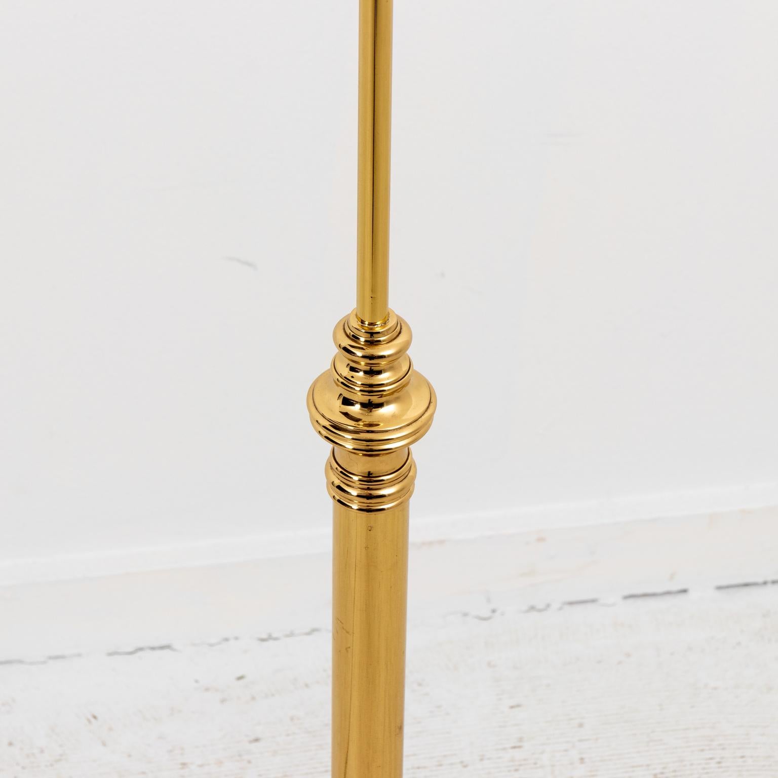 Late 20th Century Chapman Brass Floor Lamp