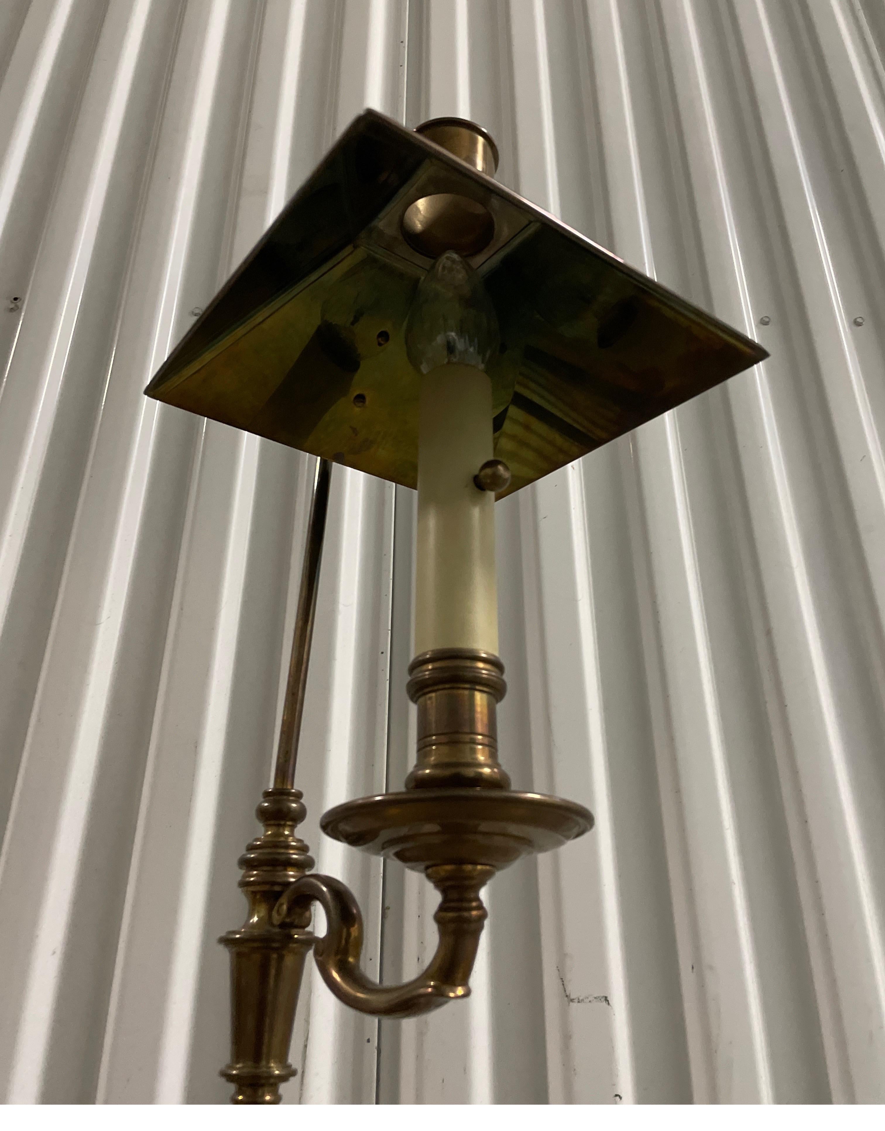 American Chapman Brass & Tole Vintage Floor Lamp