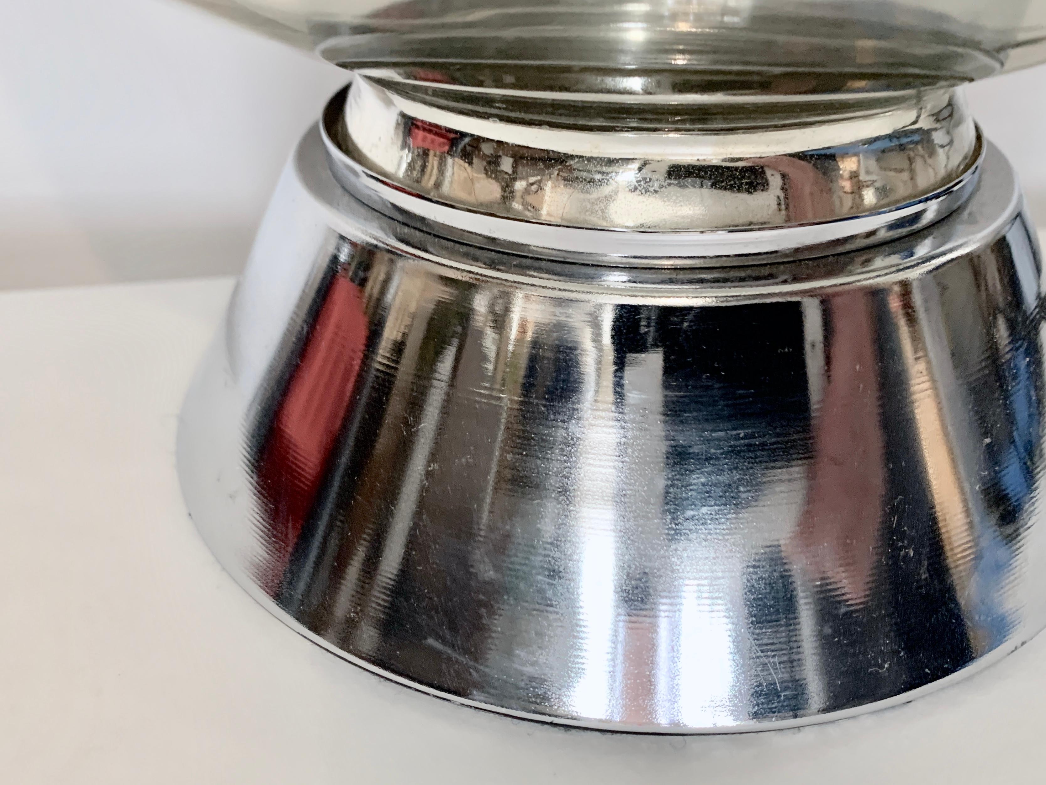 Chapman Co. Mercury Glass Ball Table Lamp, 1960's For Sale 3