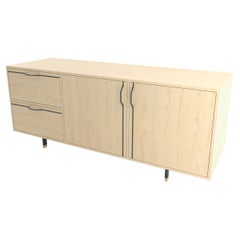 Chapman Credenza Storage Unit Maple Navy