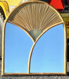 Miroir mural Chapman en faux bambou et laiton