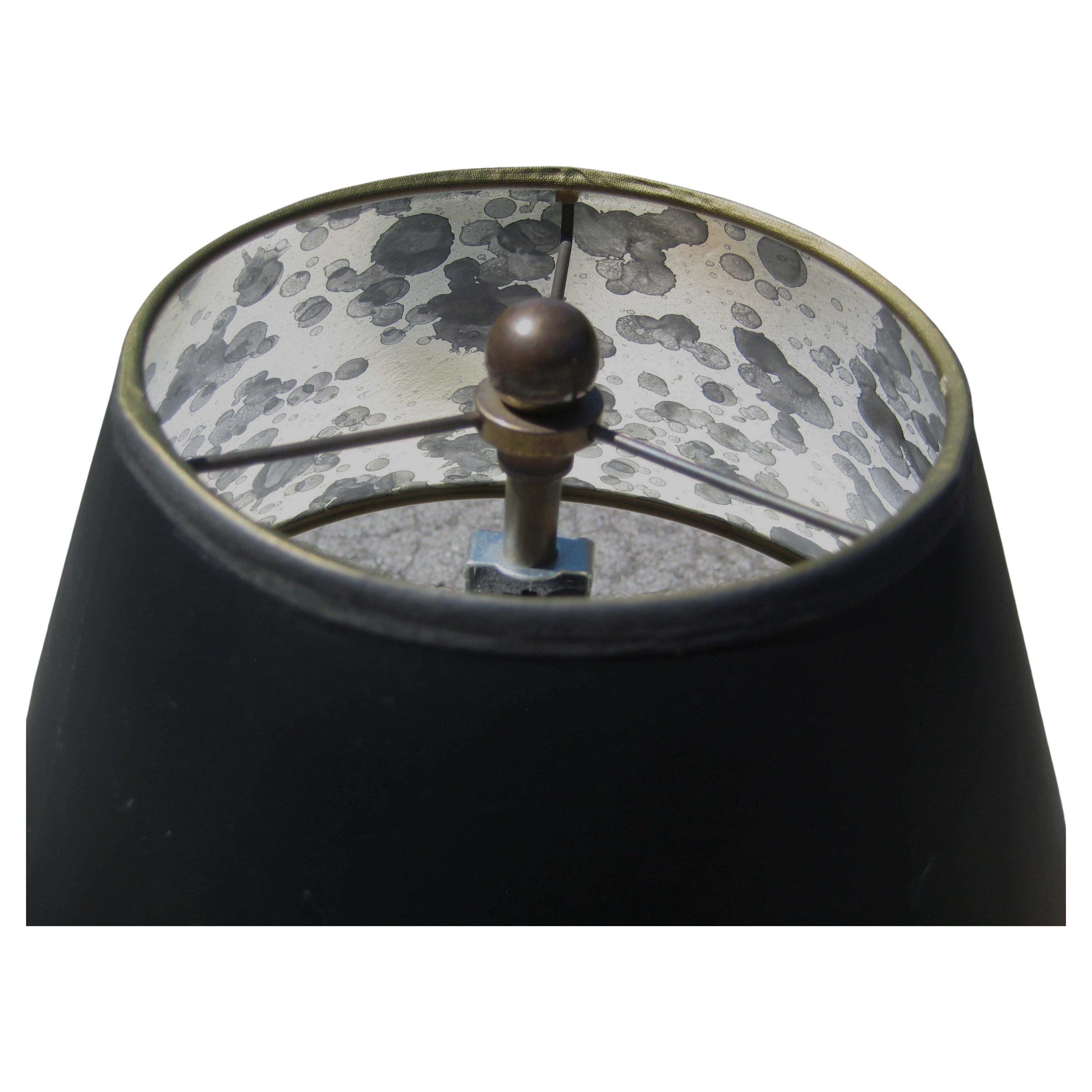 Chapman Faux Rams Horn and Brass Table Lamp, 1970's 1