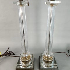 Chapman Italian Table Lamps Neoclassical 1970s Pair