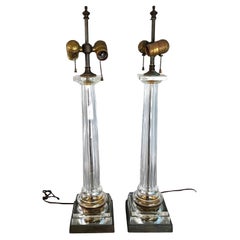 Chapman Lampade da tavolo italiane neoclassiche anni '70 Coppia