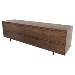 Chapman Long Dresser, Credenza Walnut Black