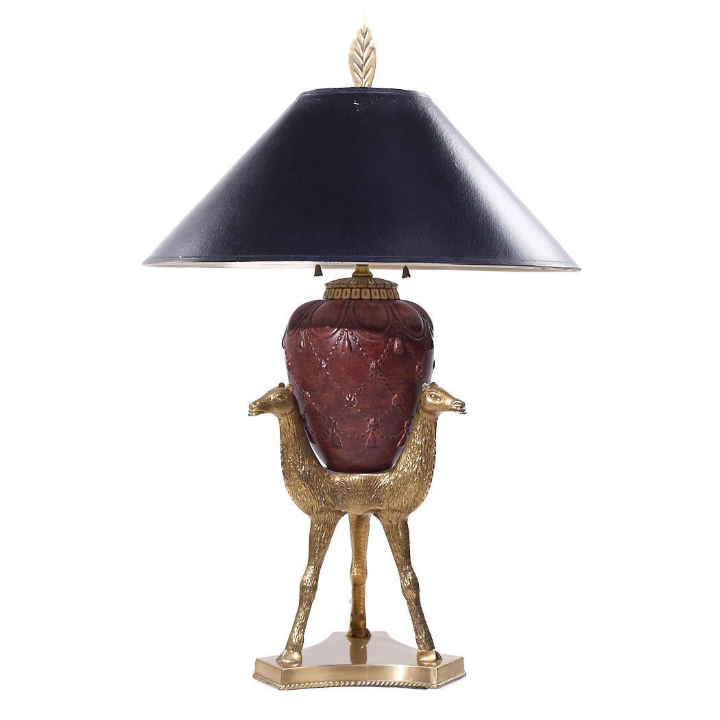 Americano Lampade Chapman in ottone di metà secolo - Coppia in vendita