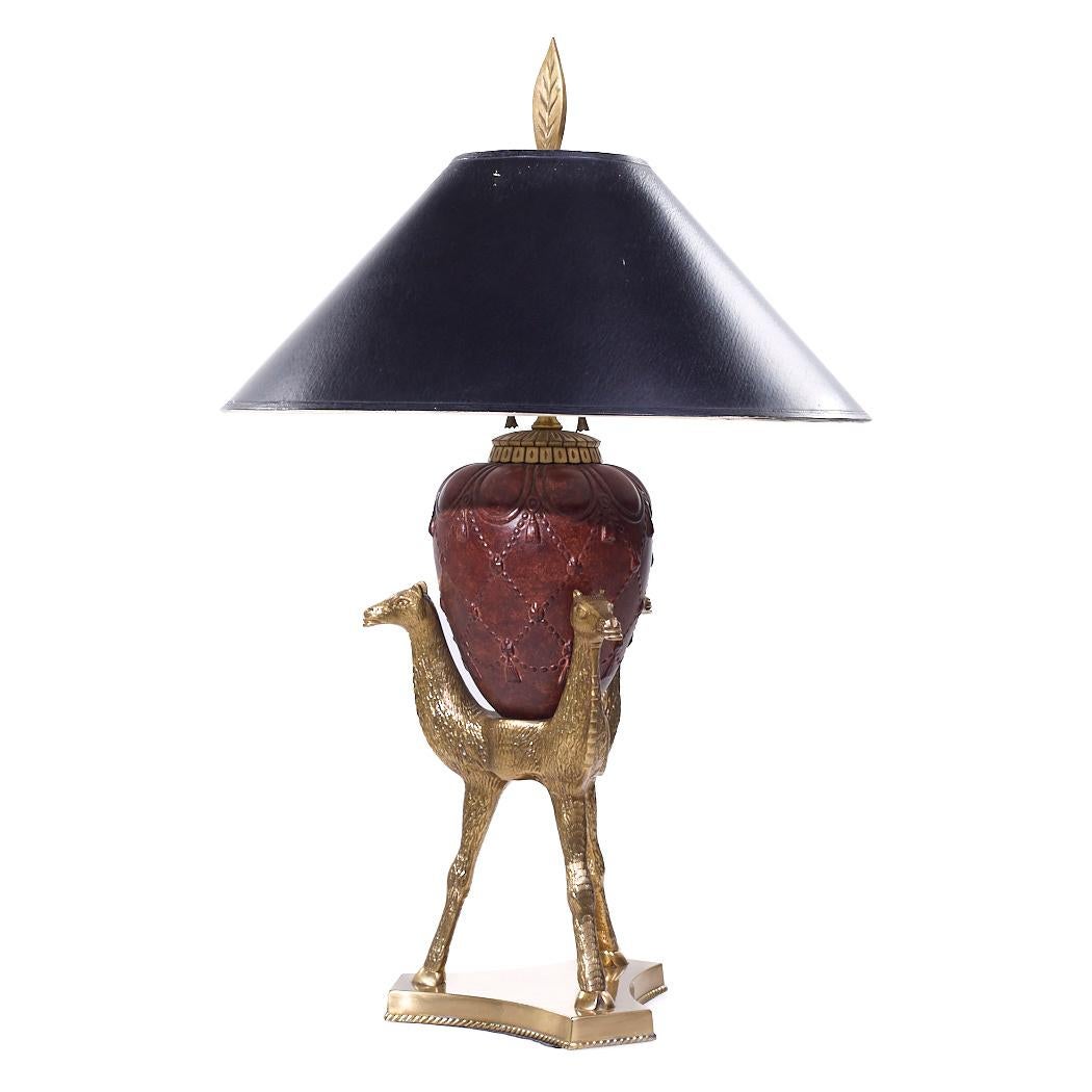 Fine XX secolo Lampade Chapman in ottone di metà secolo - Coppia in vendita