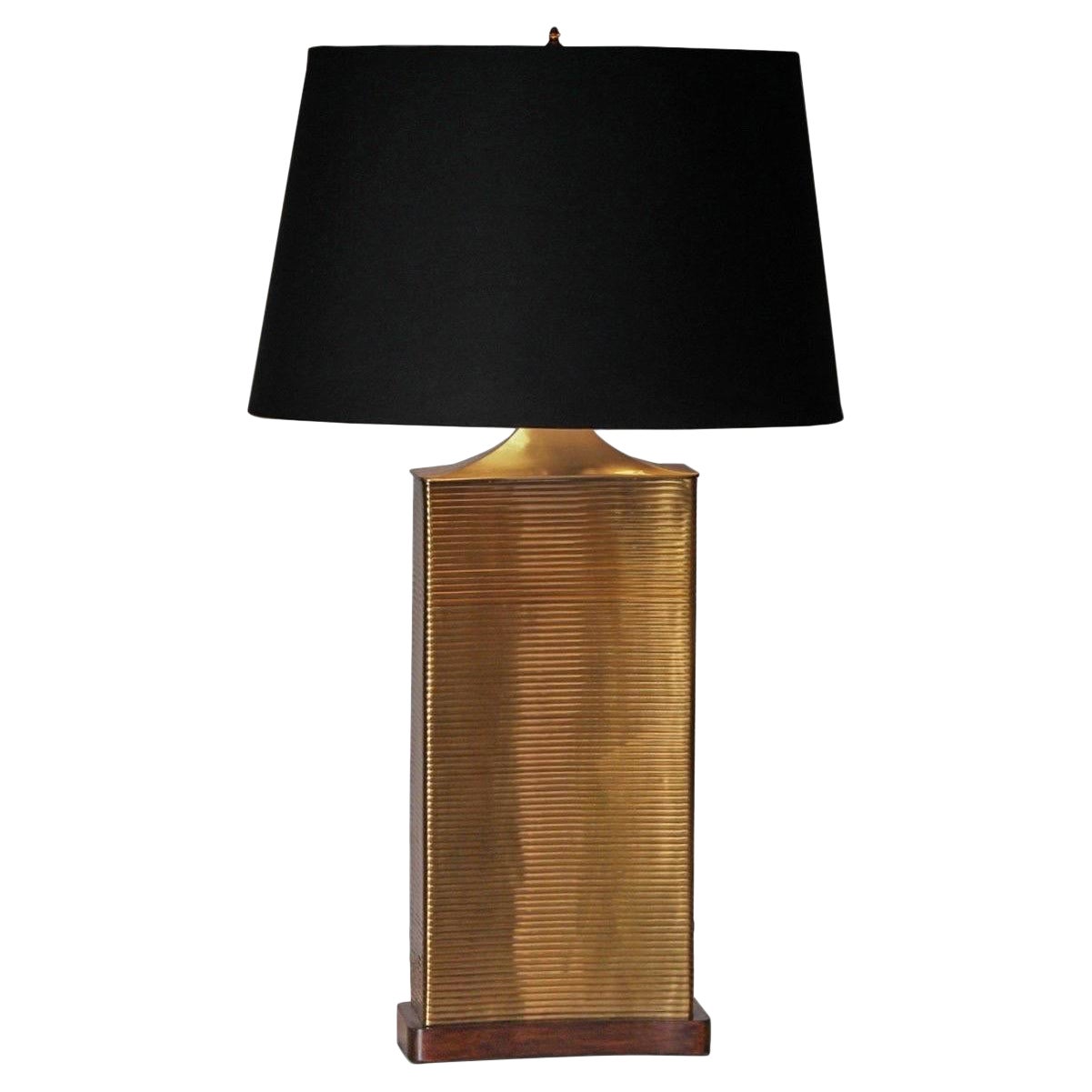 Chapman Ribbed Brass Table Lamp 
Shade