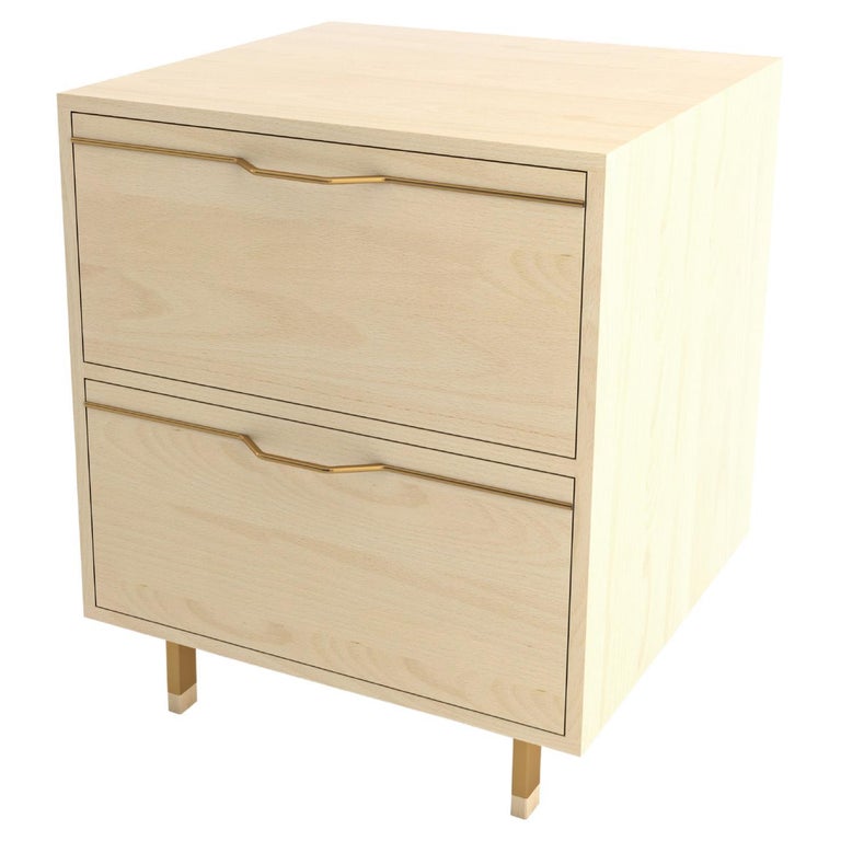 Chapman Single Unit Storage, Nightstand Maple Gold For Sale