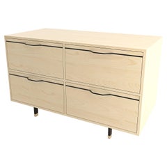 Chapman Small Storage Dresser Cabinet Maple Black
