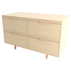 Chapman Small Storage Dresser Cabinet Maple Rose Copper