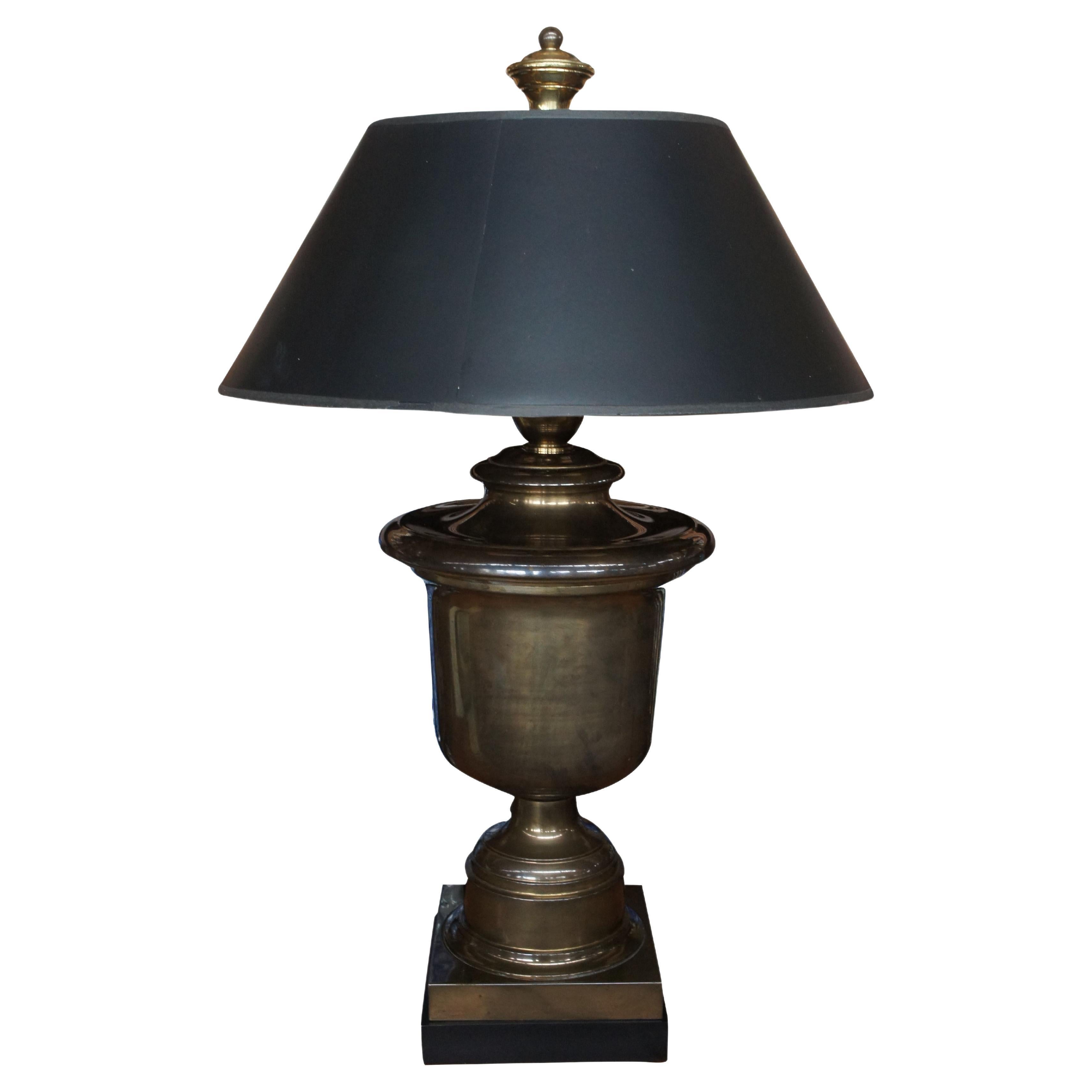 Chapman Traditional Classical Brass Urn Table Lamp Hollywood Regency Trophy