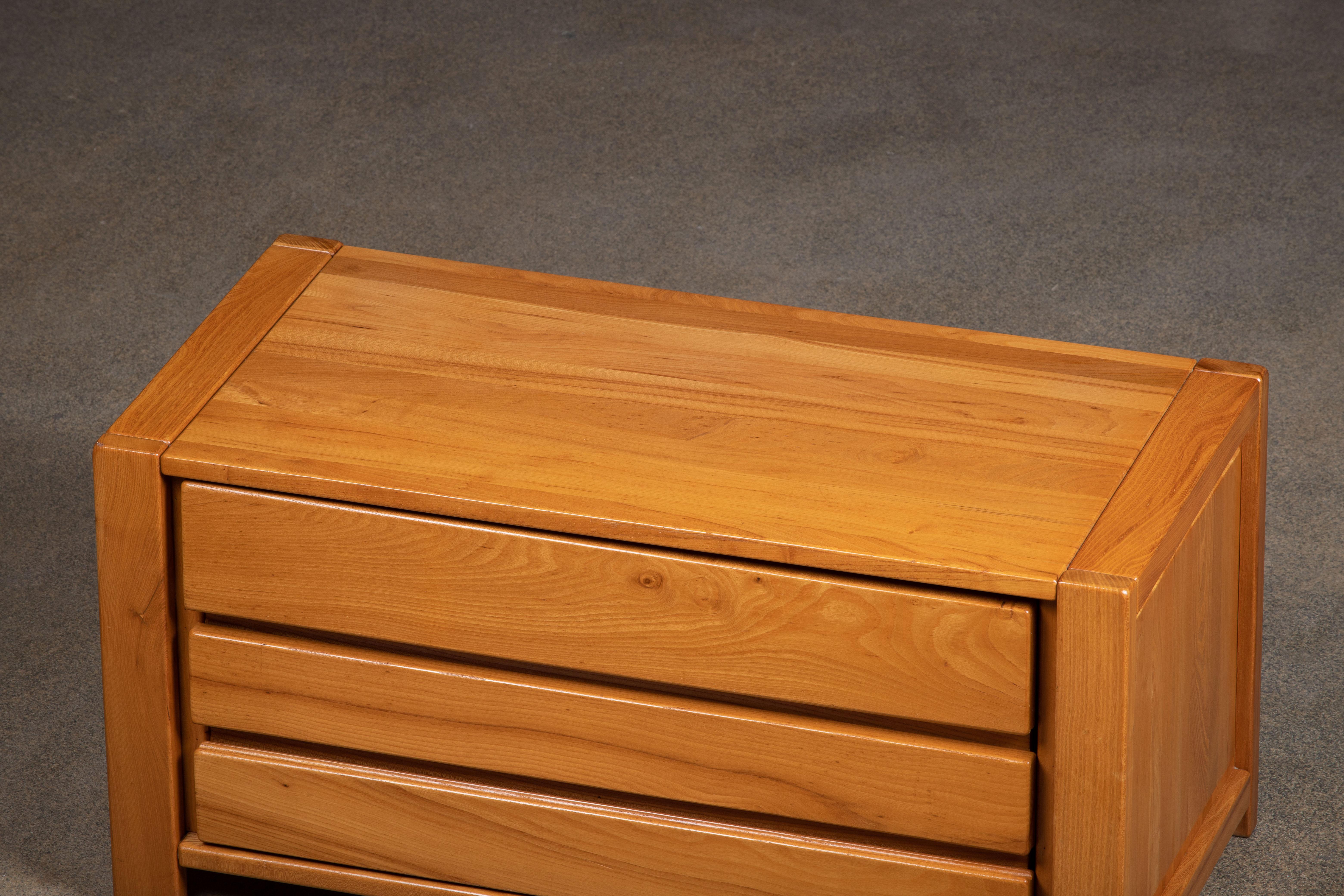 Chapo Insp Sideboard in Solid Elm, France, 1970s For Sale 3