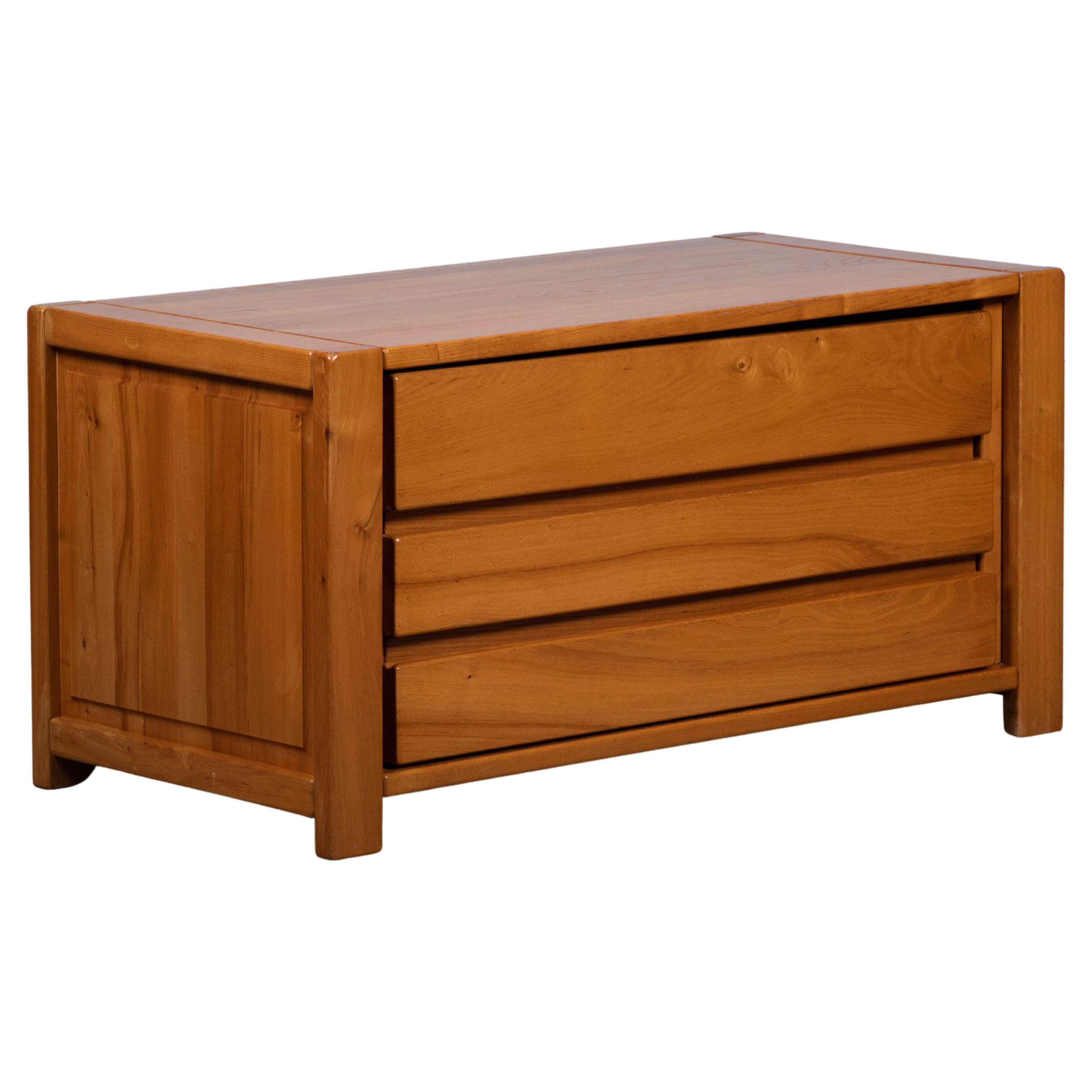 Chapo Insp Sideboard in Solid Elm, France, 1970s