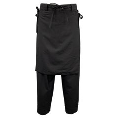 CHAPTER Size 32 Black Wool Blend Drop-Crotch Casual Pants