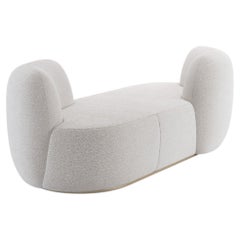 Chapter Two, Sculptural Designer Loveseat, Made in Italy