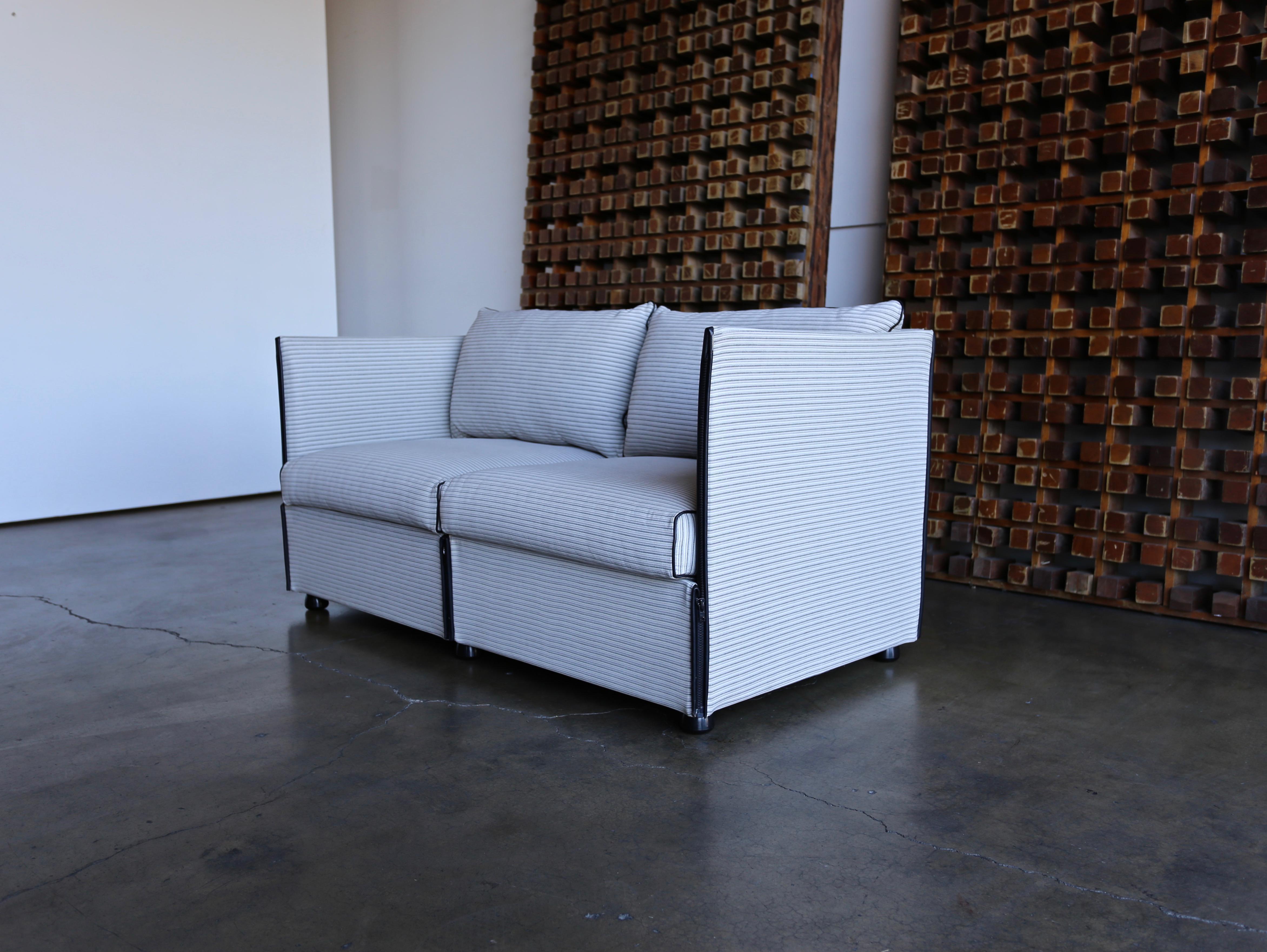 Char-a-Banc Settee sofa by Mario Bellini for Cassina.