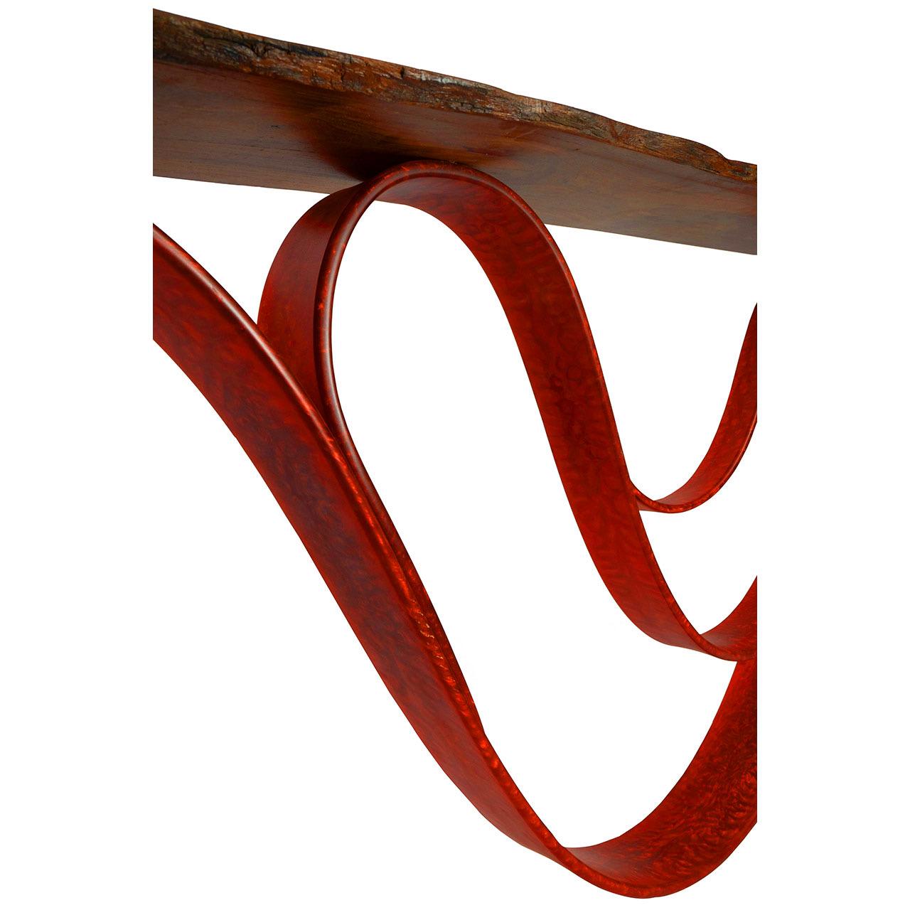 Chara Console by Raka Studio x Hamdi Studio - Resin and Roase Wood Table For Sale 1