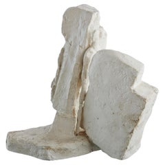 Scultura astratta in gesso 'Character' di Gisele Lacroix a Paris, Parigi anni '90