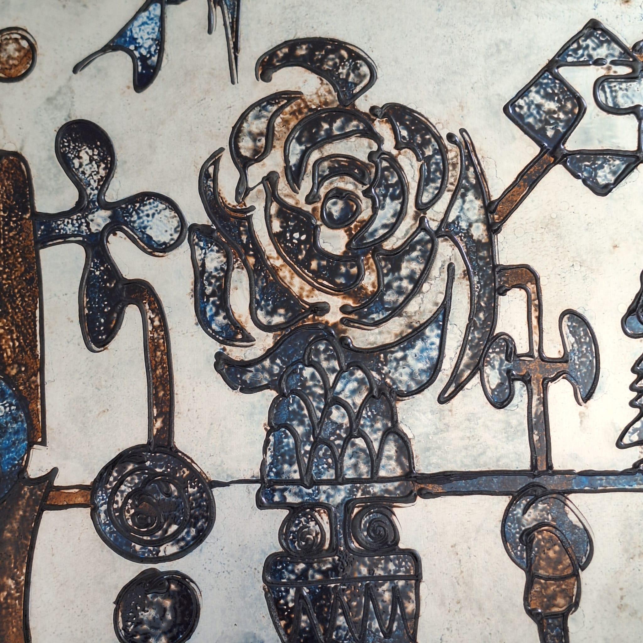 Metal Character on a wheel, ornamental art by Herman Schoemaker For Sale