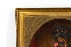 Ritratto di cane dipinto ad olio