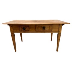 Character Rich Carved Walnut Vintage Writing Desk