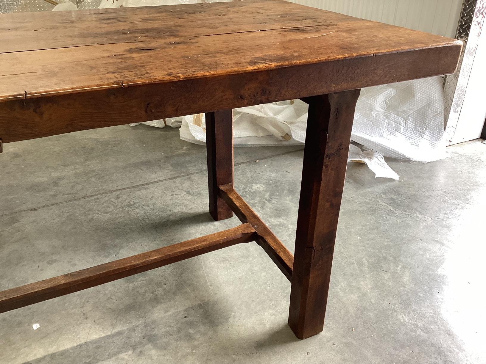 Rustic Character Rich Knotty Elm French Farm Table