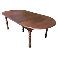Character Rich Antique Wooden Drop Leaf Dining Table with 3 Shapes
