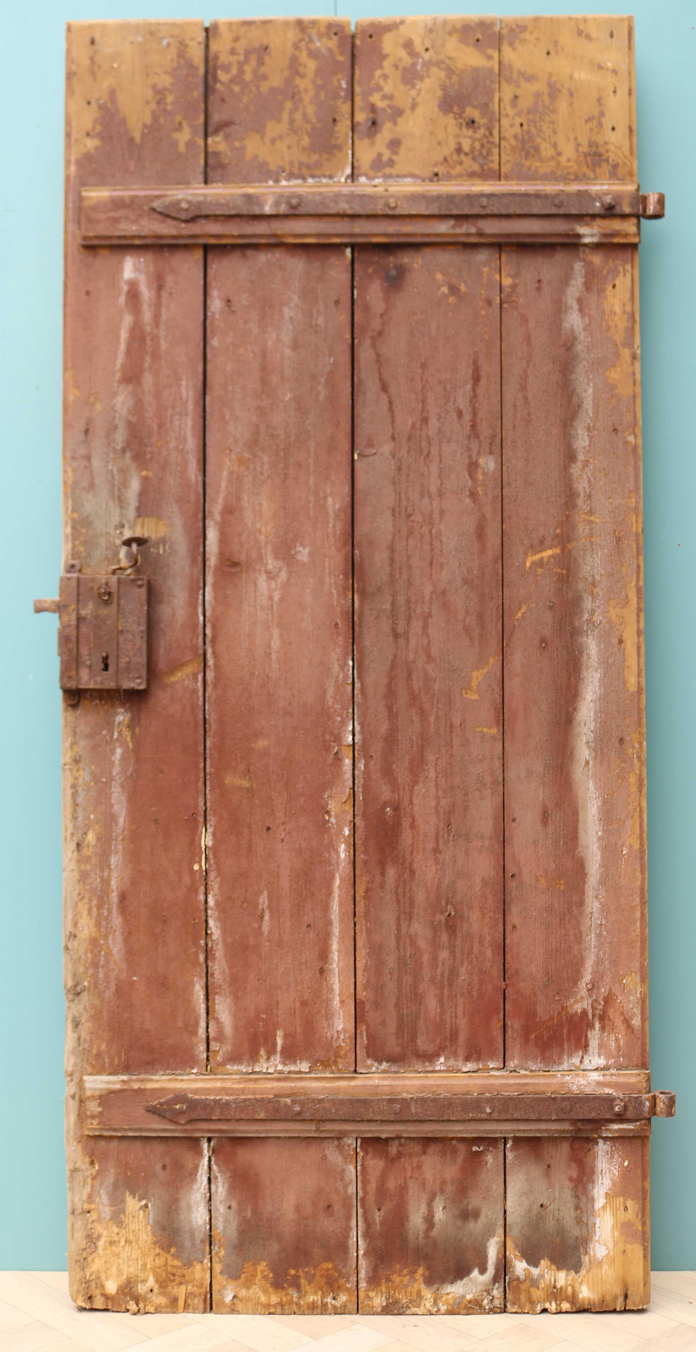 Pine Characterful Reclaimed External Door For Sale