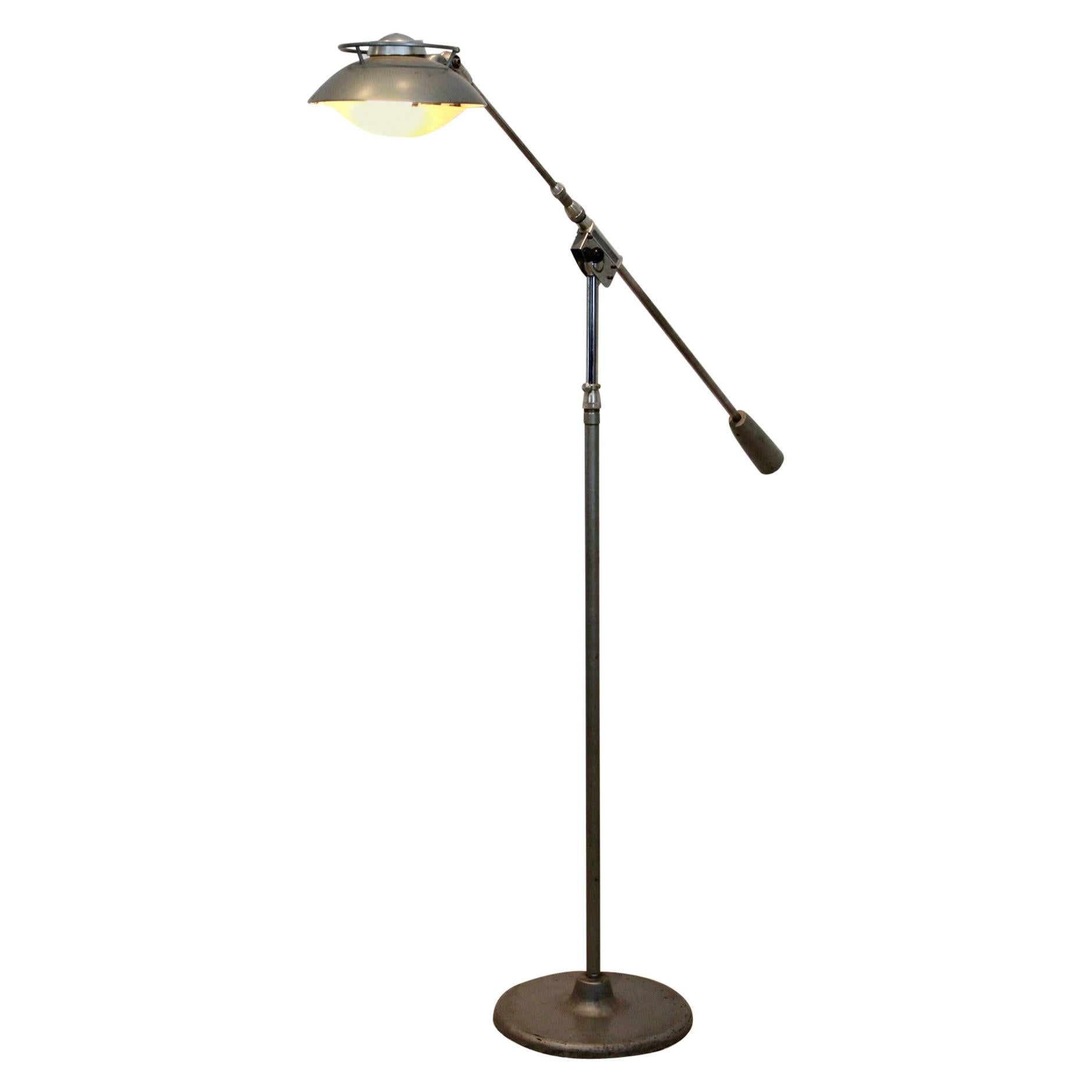 Characteristic ‘Model 219S’ Industrial Floor Lamp by Louis Ferdinand Solère