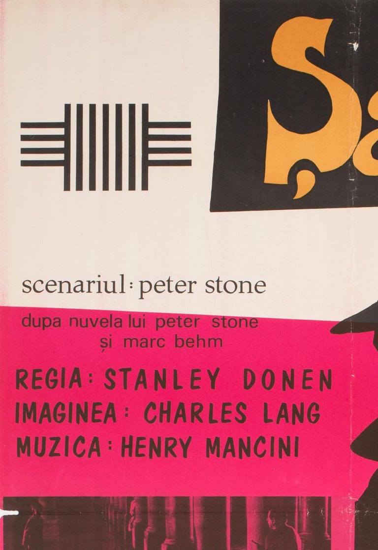 Charade 1963 Romanian Film Poster at 1stdibs