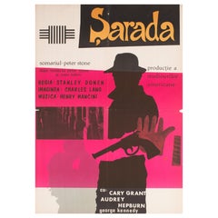 Charade 1963 Rumänisches Filmplakat