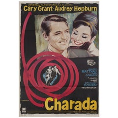 "Charade" 1963 Spanish B1 Film Poster