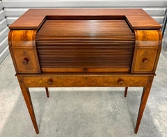 Charak Furniture Co. Federal Revival Inlaid Tambour Desk