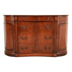 Charak Furniture Georgian Mahogany Sideboard Buffet or Bar Cabinet, 1940s