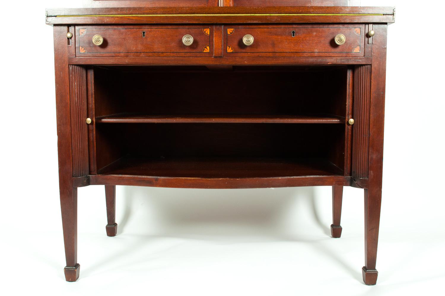Charak Hand-Carved Mahogany Wood Display Cabinet 7