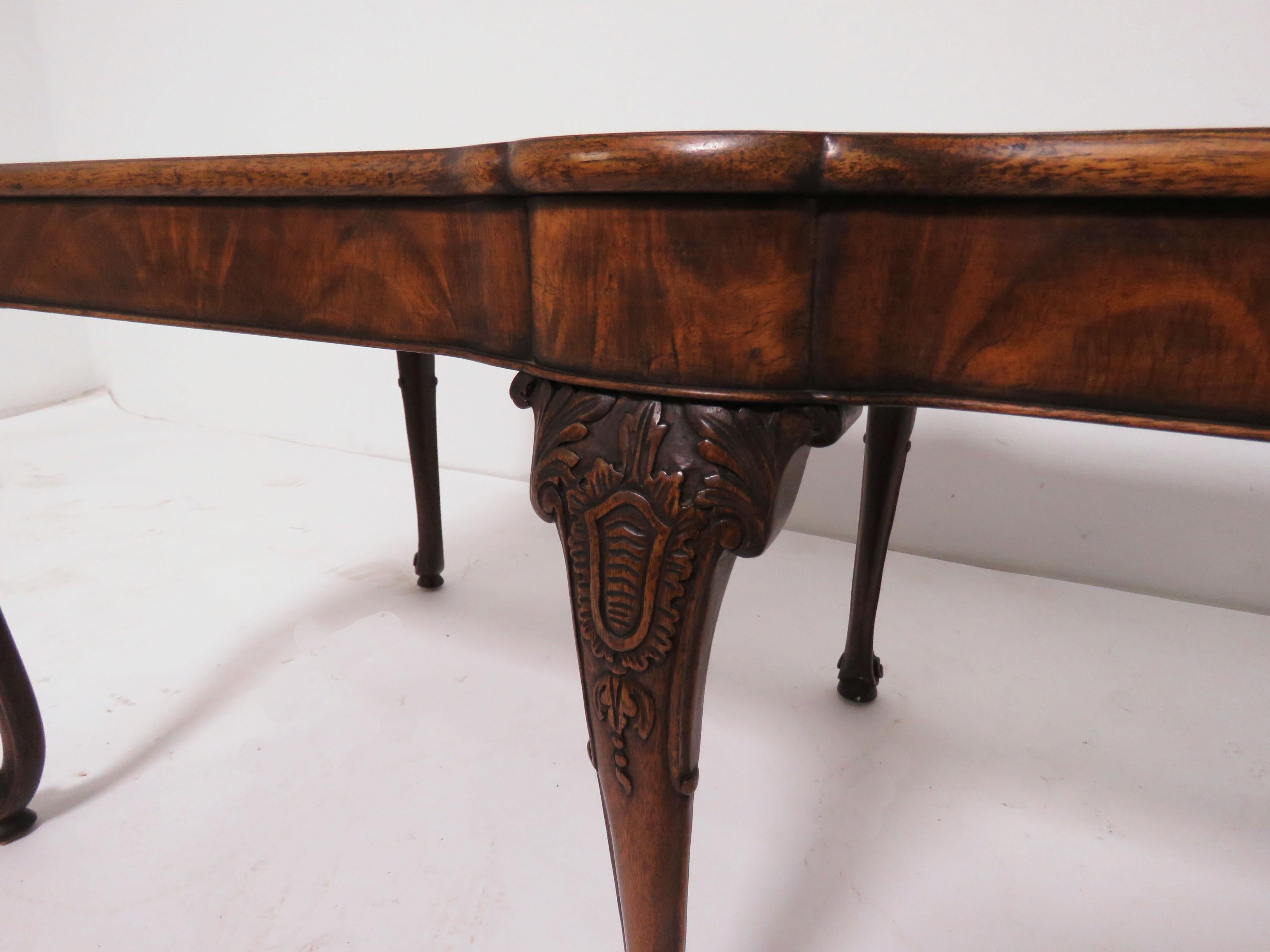 Charak Leather Topped Coffee Table in the Georgian Style, Dated 1937 5