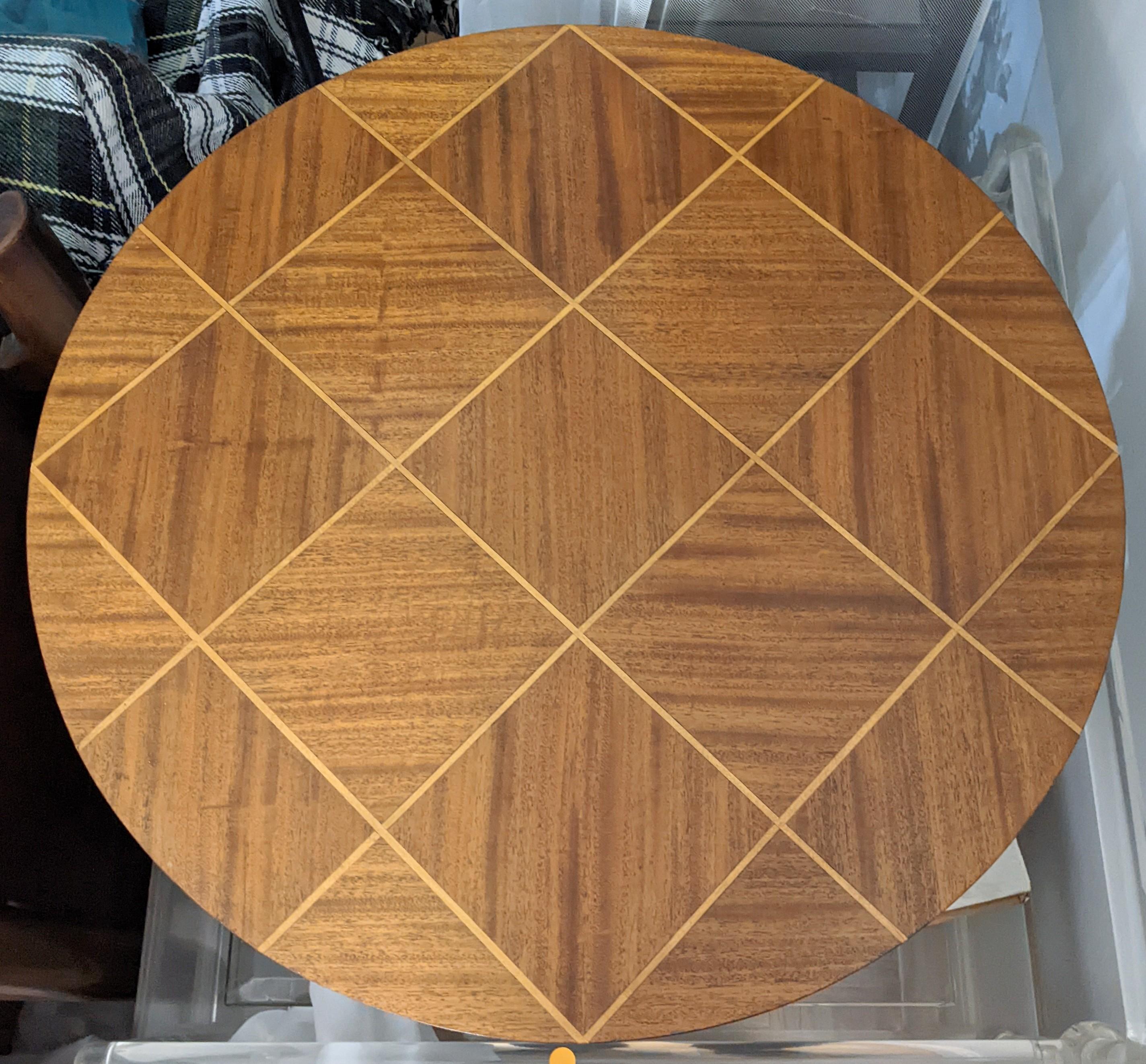 American Charak Modern Inlaid Table, Tommi Parzinger For Sale