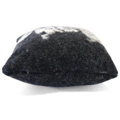 Charcoal 20" Square Wool Felted Pillow by JG SWITZER